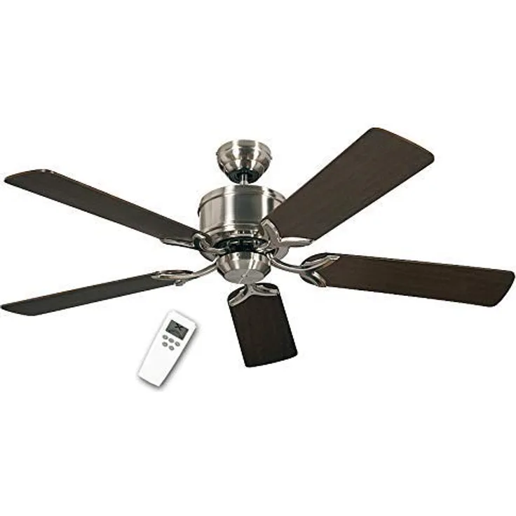CasaFan Deckenventilator Eco Elements Wenge| Ahorn (Ø) 132 cm Flügelfarbe: Wenge, Ahorn Gehäusefarbe