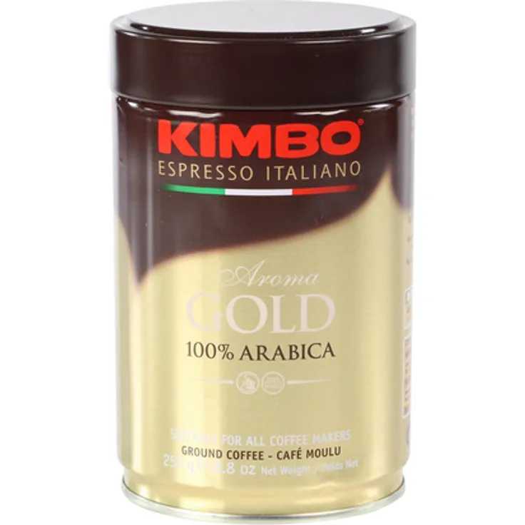 Kimbo Gold Espresso 100% Arabica, gemahlen, 250g