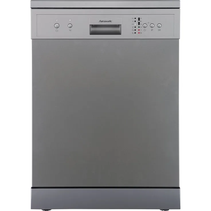 Hanseatic HG6085E127635S, Geschirrspüler, E, Geräuschemissionsklasse C, Geräuschemissionen 49 Dezibel