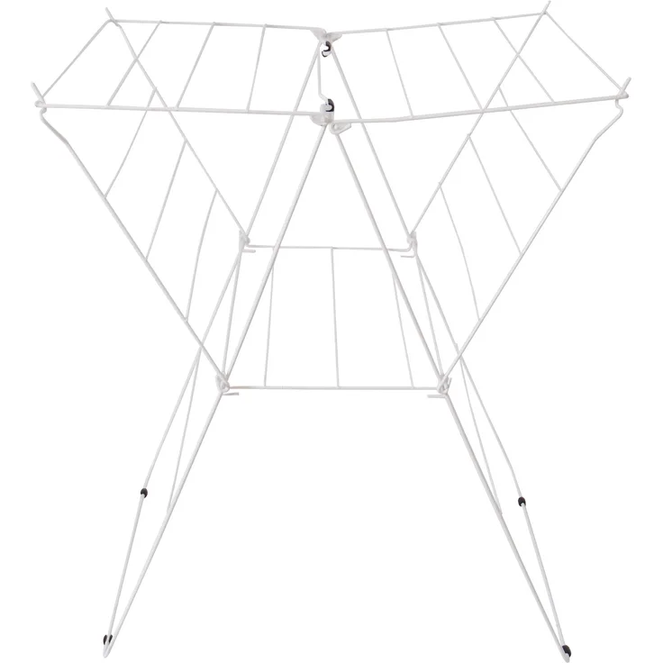 MSV Wäscheständer 75.5x65x57cm 13m aus Stahl-PP in weiß, 75.5x65x57 cm