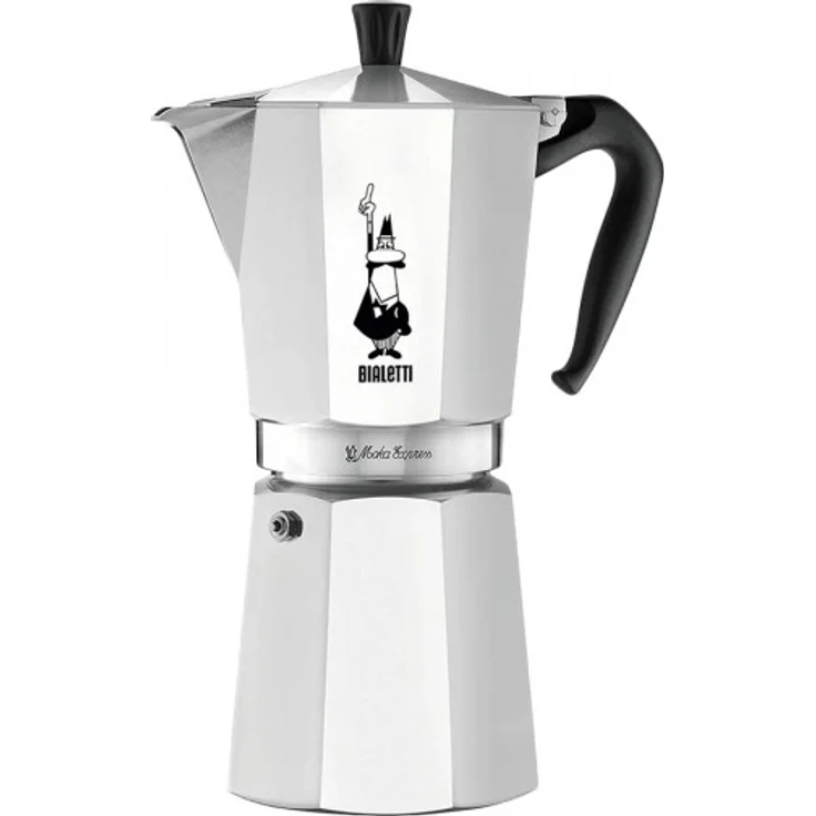 Bialetti Moka Express Espressokocher, Aluminium, Silber, 12 Tassen – Bild 1