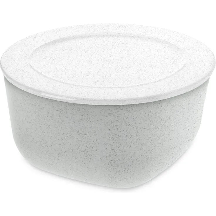 Koziol Box mit Deckel Connect L, Frischhaltedose, Dose, Aufbewahrung, Thermoplastischer Kunststoff, Organic Grey-Organic White, 2 L, 3871296