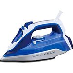 MASTER FS2400 Steam Iron FS 2400 Various Colors, Teflon Sole, 400ml, 18-10 Steel, Blau, Weiß