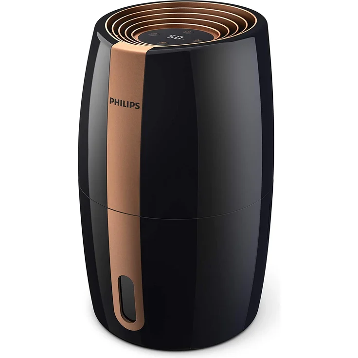 Philips HU2718/10 Luftbefeuchter 2000 Serie, natürliche & hygienische Luftbefeuchtung, schwarz/kupfer – Bild 1