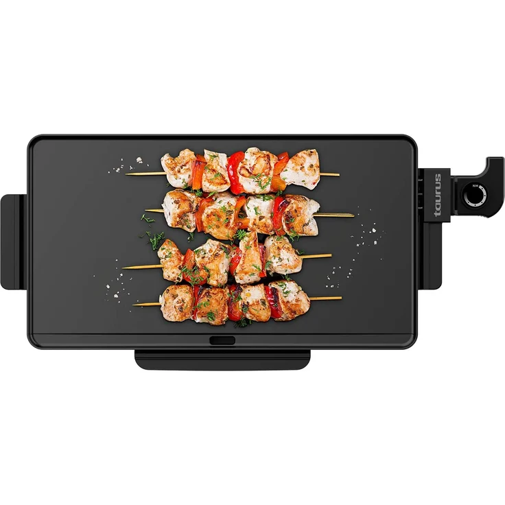 Taurus Steakmax Tischgrill, glatte, antihaftbeschichtete Grillplatte, 49 x 27 cm, 2200 Watt, Schwarz – Bild 3