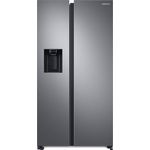 Samsung RS6GA8531S9-EG RS8000 Side-by-Side-Kühlschrank, freistehend, silber, NoFrost, Wasser- und Eiswürfelspender, Wassertank, Breite 91.2 cm, Energieklasse E