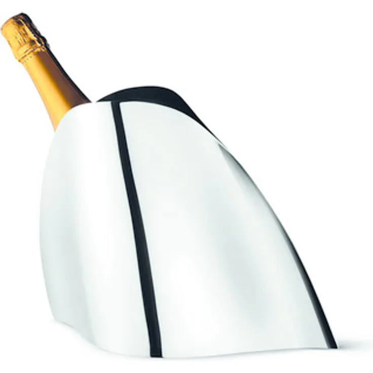 Georg Jensen Genuss-Champagnerkühler, Edelstahl, Stainless Steel 17.3 x 45.6 x 31.6 cm