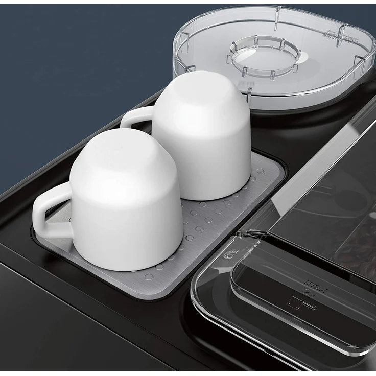 Siemens EQ.500 classic Kaffeevollautomat TP507DX4, HomeConnect, zwei Tassen gleichzeitig, 1.500 Watt, grau, mit Milchsystem und integriertem Mahlwerk – Bild 3