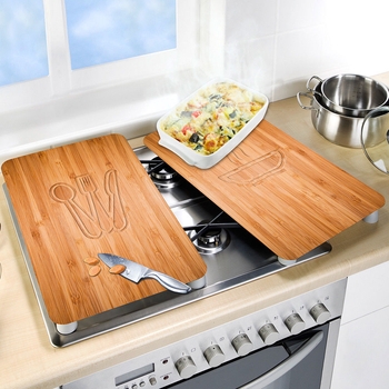 Herdabdeckplatten Set Aus Glas - Spritzschutz & Arbeitsplatte