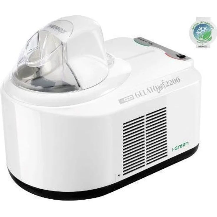 NEMOX Gelato Chef 2200 I-green Eismaschine mit Kompressor, Eis für 8-10 Personen, 800g Eis, weiß – Bild 1