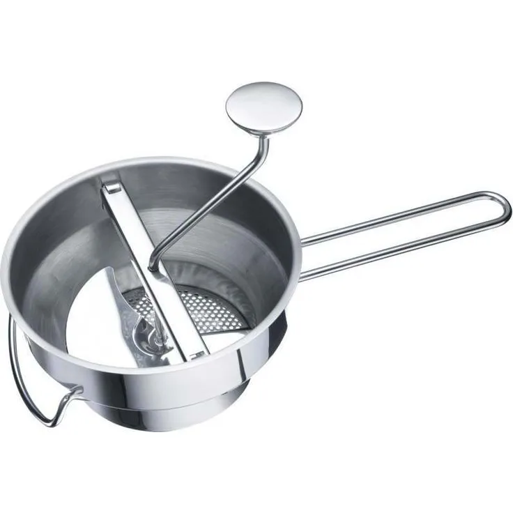 Westmark Passiermaschine-Passiersieb-Passe-vite mit 3 Lochscheiben, Rostfreier Edelstahl, Finoletta, Silber, 11952260