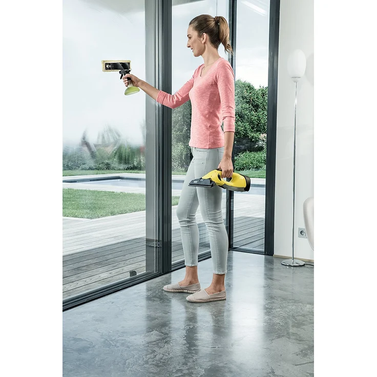 Kärcher WV 5 Plus N Fenstersauger, 35 min Akkubetrieb, entnehmbarer Akku, breite und schmale Absaugdüsen, Sprühflasche mit Mikrofaserbezug, Fenstereiniger-Konzentrat 20 ml, 1.633-453.0  – Bild 9