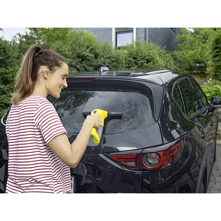 Kärcher WV 1 Plus Fenstersauger, 20 min Akkulaufzeit, Sprühflasche mit Mikrofaserbezug, LED-Anzeige, gelb-schwarz, 1.633-203.0 – Bild 10