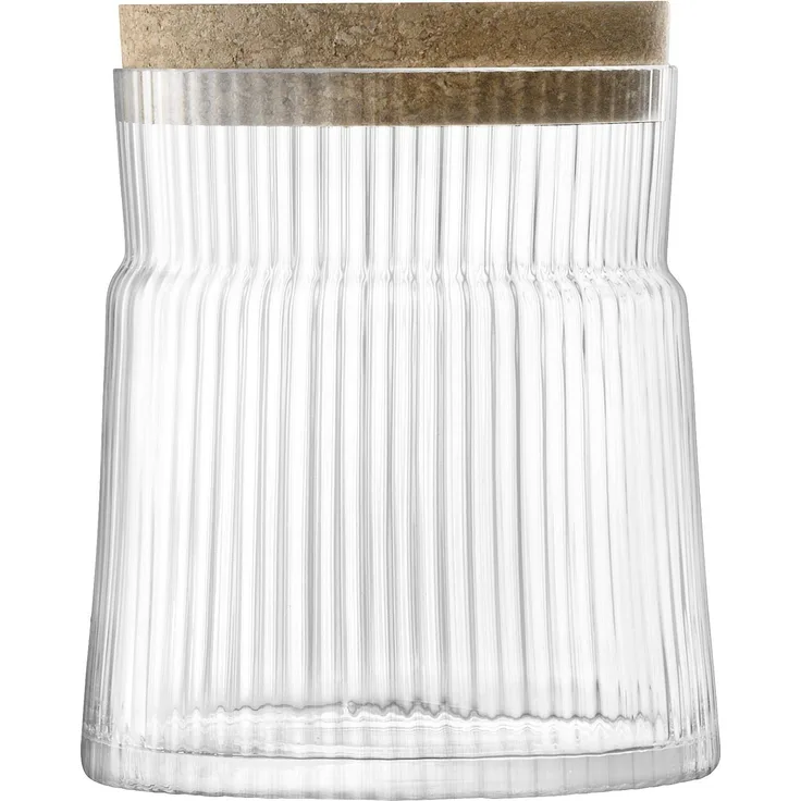 LSA International Gio line Behälter, Glas, farblos, H12.5cm