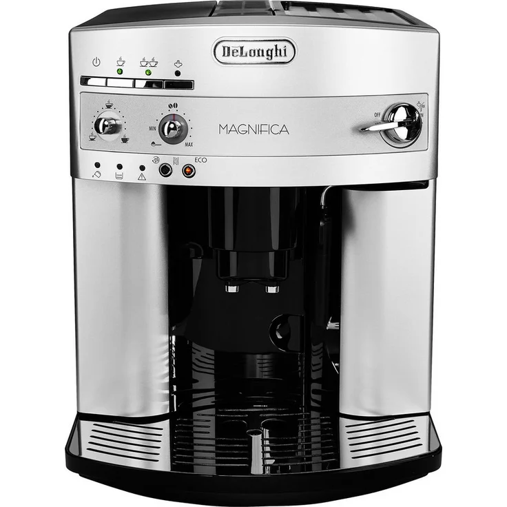 De'Longhi Magnifica ESAM 3200.S Kaffeevollautomat mit Milchaufschäumdüse für Cappuccino und integriertem Mahlwerk, mit Espresso Direktwahltaste, 2-Tassen-Funktion, großer 1,8 Liter Wassertank, silber – Bild 2