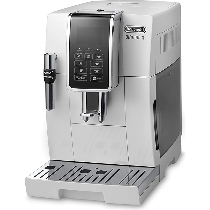 De'Longhi DINAMICA ECAM 350.35.W - Vollautomatische Kaffeemaschine mit integriertem Mahlwerk, 1.8 l, weiß (freistehend, Maschine Espresso Kaffeemaschine, weiß, LCD-Display, 1,8 l) – Bild 3