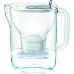 BRITA Wasserfilter Style XL hellgrau inkl. 1 MAXTRA+ Filterkartusche – Großer BRITA Filter in modernem Design zur Reduzierung von Kalk, Chlor & geschmacksstörenden Stoffen
