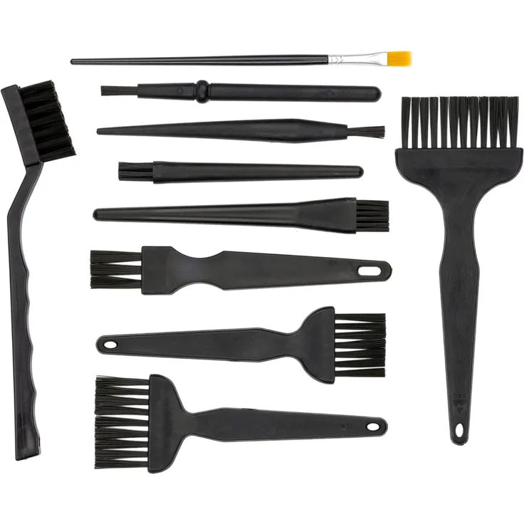 Nylon Pinsel und Bürsten Set, 10er Set, Anti statische Reinigungspinsel für Platinen Elektronik, PC Reinigung, Tastatur Reinigungsbürste, Reinigung von leitfähigem Boden, Mehrzweck Bürstchen Spalten