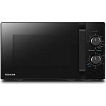 Toshiba MW2-MG20PF Mikrowelle mit Grill, Standgerät, 800 Watt, 20 Liter Garraum, schwarz