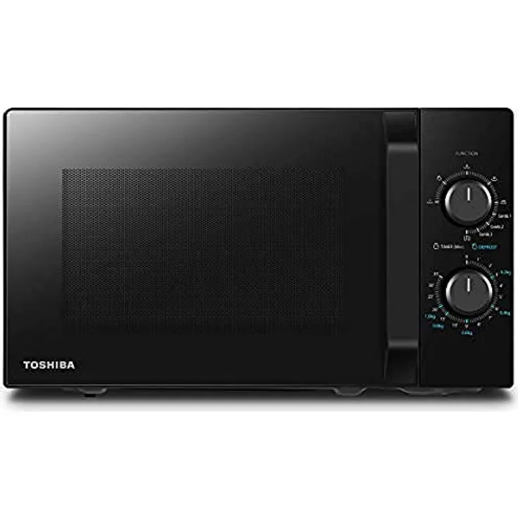 Toshiba MW2-MG20PF Mikrowelle mit Grill, Standgerät, 800 Watt, 20 Liter Garraum, schwarz