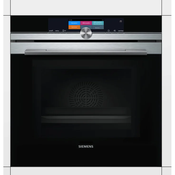 Siemens HN678G4S6, Backofen mit Mikrowelle, A, Einbau, elektrisch, Volumen 67 l, Breite 59,5 cm, Selbstreinigung pyrolytische Selbstreinigung, Anzahl Beheizarten 19, Kindersicherung – Bild 2