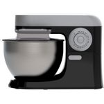 Daewoo SYM-1410 Küchenmaschine, 700W, 10 Geschwindigkeiten, 5L Edelstahlschüssel, schwarz, silber