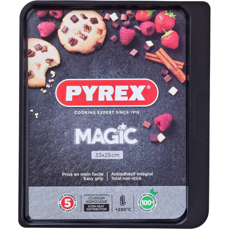 Pyrex Backblech, Schwarz, 33 cm