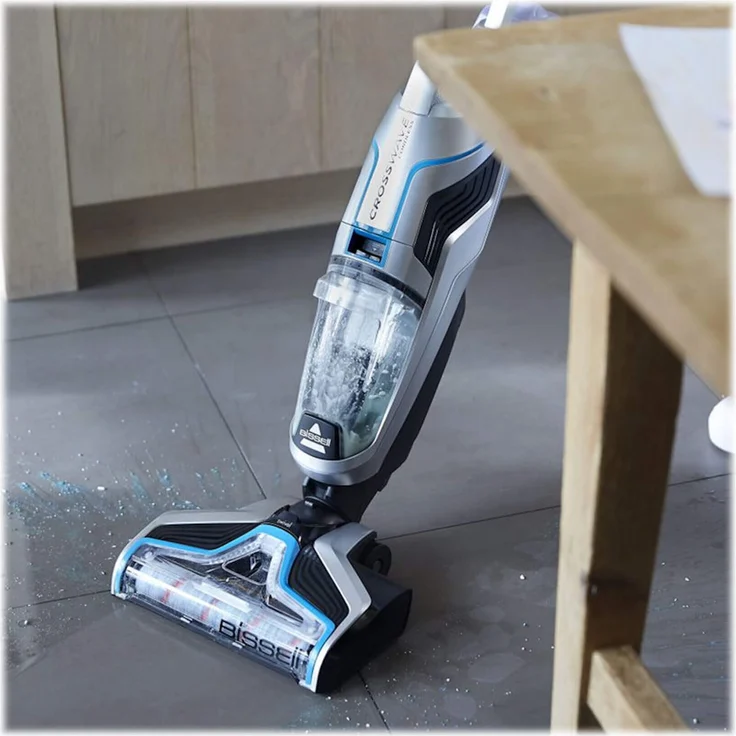 Bissell 2582N CrossWave Cordless Nass- und Trockenreiniger, 25 min Akkubetrieb, 3in1 Bodenreiniger, saugt und wischt Böden gleichzeitig, kabellos, silber – Bild 15