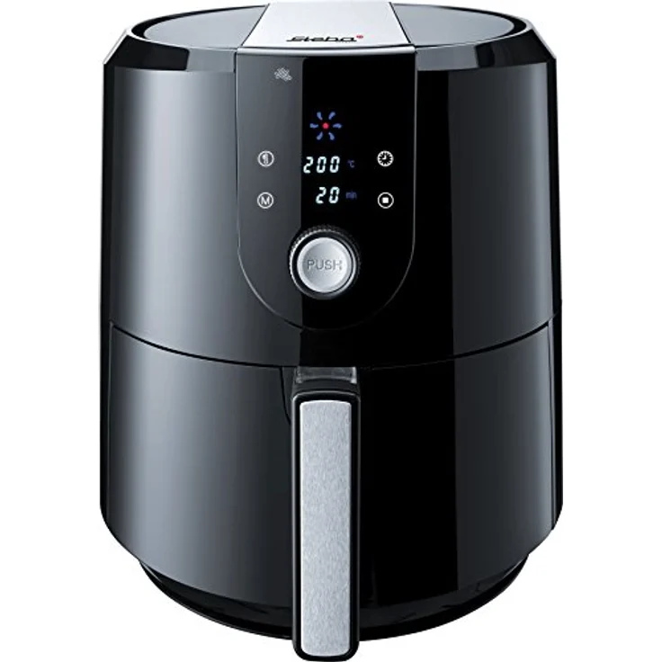 Steba Heißluft-Fritteuse HF 5000 XL, 5,2 Liter Volumen, antihaftbeschichteter Frittierkorb, Warmhaltefunktion, 7 Automatikprogramme, 1800 Watt – Bild 1