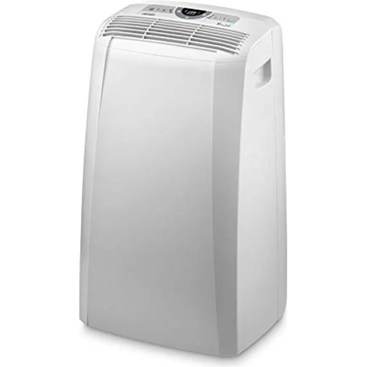 De'Longhi Pinguino PAC CN93 Eco - mobiles Klimagerät mit Abluftschlauch, Klimaanlage für Räume bis 90 m³, Luftentfeuchter, Ventilationsfunktion, 12h-Timer, 2,6 KW, 75 x 45 x 39,5 cm, weiß – Bild 1