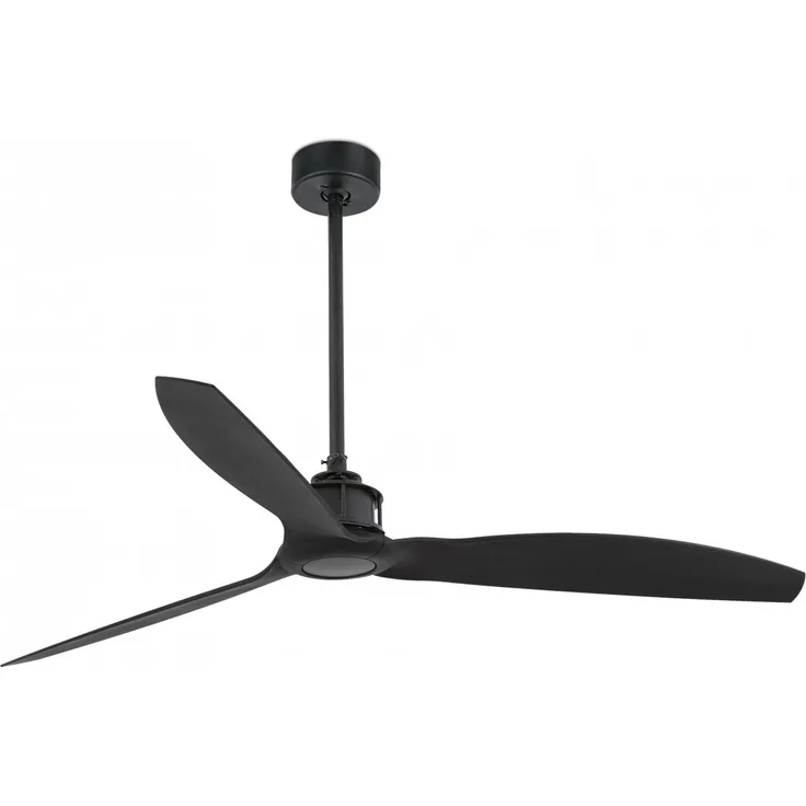 Faro Barcelona Gerade Fan Schwarz Schwarz Deckenventilator mit DC-Motor