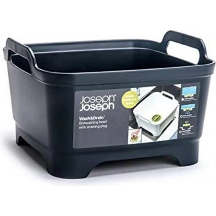 Joseph Joseph Wash&Drain Geschirrspülwanne Grau Spülbecken Spülwanne Spülschüssel Camping Waschschüs