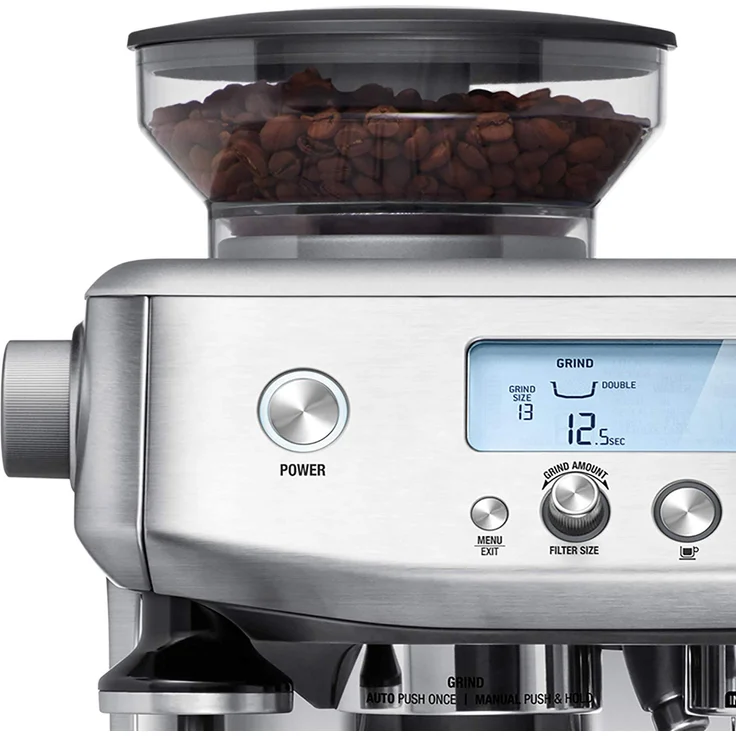 Sage SES878 The Barista Pro Espressomaschine mit integriertem Mahlwerk, Gebürstetes Edelstahl – Bild 3