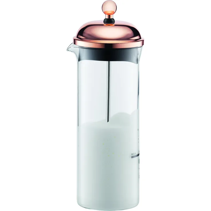 Bodum CHAMBORD Milchschäumer (Manuelles Aufschäumen, 0,15 liters) kupfer