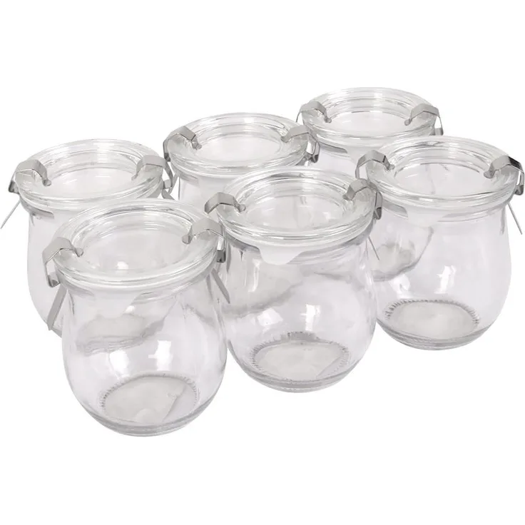 Sturzgläser 6er-Set Einmachgläser 180ml Marmeladengläser Sturzglas Vorratsglas