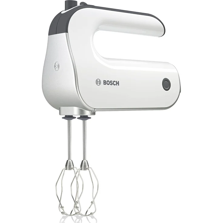 Bosch MFQ4835DE Styline, Premium-Handrührer, sehr leise, 2 Paar Rührbesen, Knethaken, Anschluss für Mixfuß, 575 W, Edelstahl, weiß – Bild 2