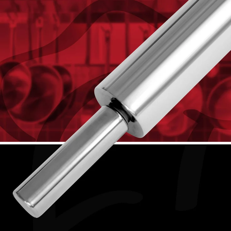FMprofessional Teigroller aus hochwertigem Edelstahl, Nudelholz als Backzubehör, Backrolle zum Teigrollen, vielseitige Teigwalze - stabil & langlebig (Maße: Ø 6 x 47,5 cm), Menge: 1 Stück – Bild 3