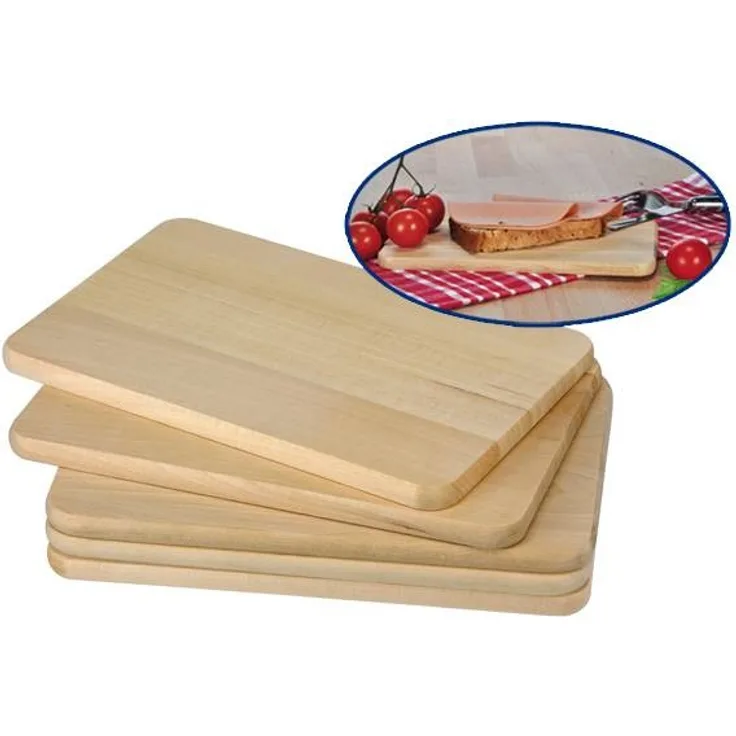 Gravidus 5 x Frühstücksbrettchen Holz