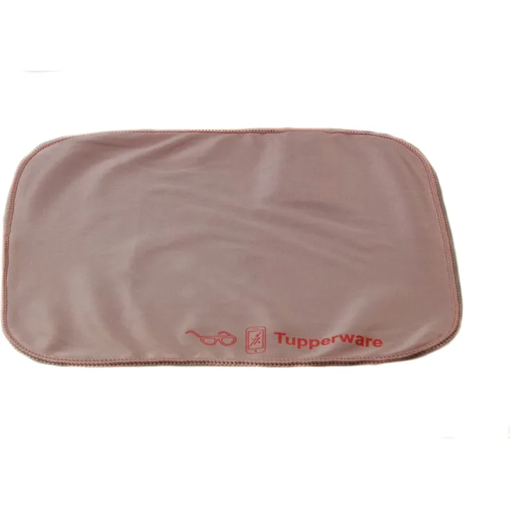 TUPPERWARE FaserPro Durchblick rosa Brillenputztuch - Hergestellt aus recyceltem Material