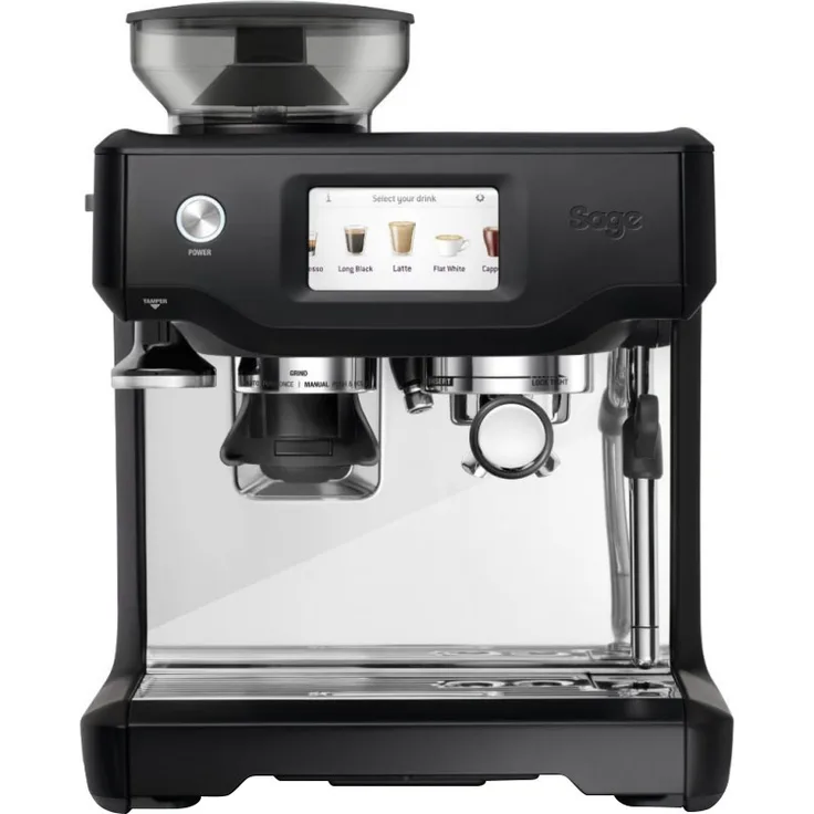 Sage Appliances SES880 Espressomaschine mit integriertem Mahlwerk, Schwarz