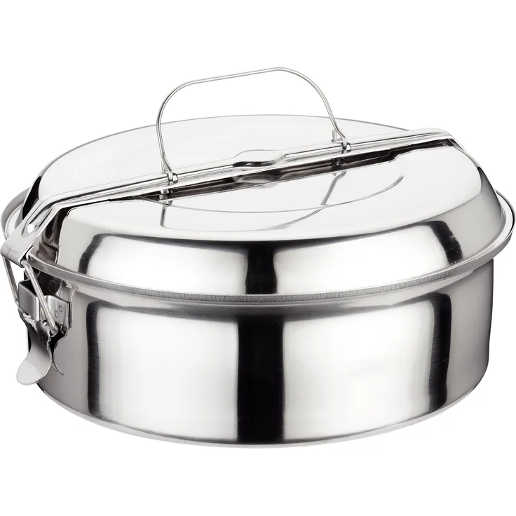 Ilsa 5041 Picknickbox, Edelstahl, silberfarben 20 cm Silber