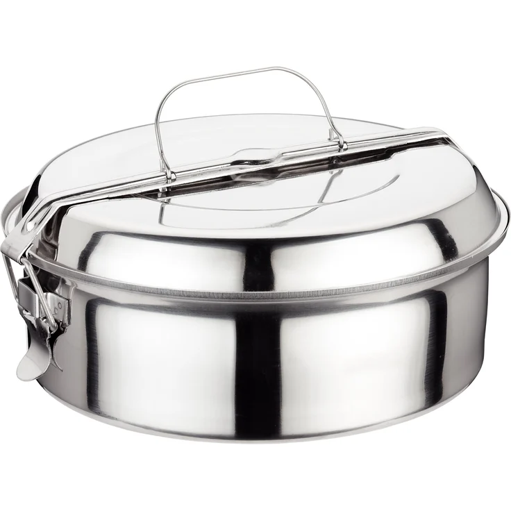 Ilsa 5041 Picknickbox, Edelstahl, silberfarben 20 cm Silber – Bild 1