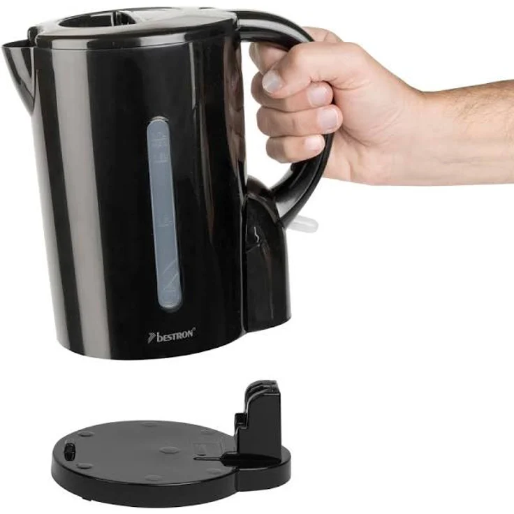 Bestron Wasserkocher mit Kochstopp-Automatik, 1,7 Liter, 2200 Watt, Schwarz – Bild 3