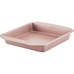 Farberware 47771 Nonstick Bakeware Baking Pan,Nonstick Cake Pan, Square - 9 Inch, Red