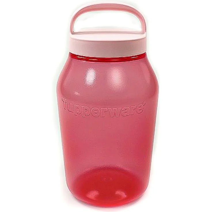 TUPPERWARE To Go Gefäß Trinkflasche, 3,0 L Wasser Milch Saft Kanne, rosa