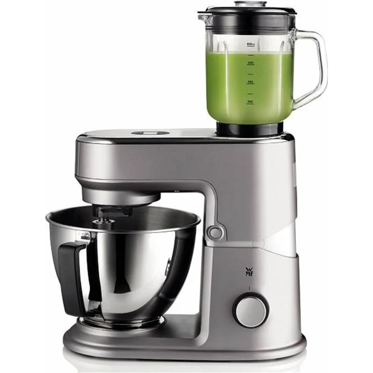 WMF KüchenMinis One for All Küchenmaschine mit Planetenrührwerk, 430W, 3L Schüssel, inkl. Patisserie-Set, Standmixeraufsatz, classic silver – Bild 2