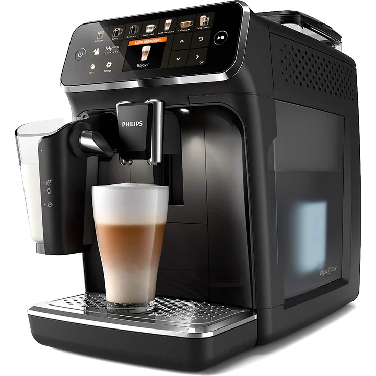 Philips 5400 Serie EP5441-50 Kaffeevollautomat, 12 Kaffeespezialitäten (LatteGo Milchsystem) Matt-Schwarz-Klavierlack-schwarze – Bild 7