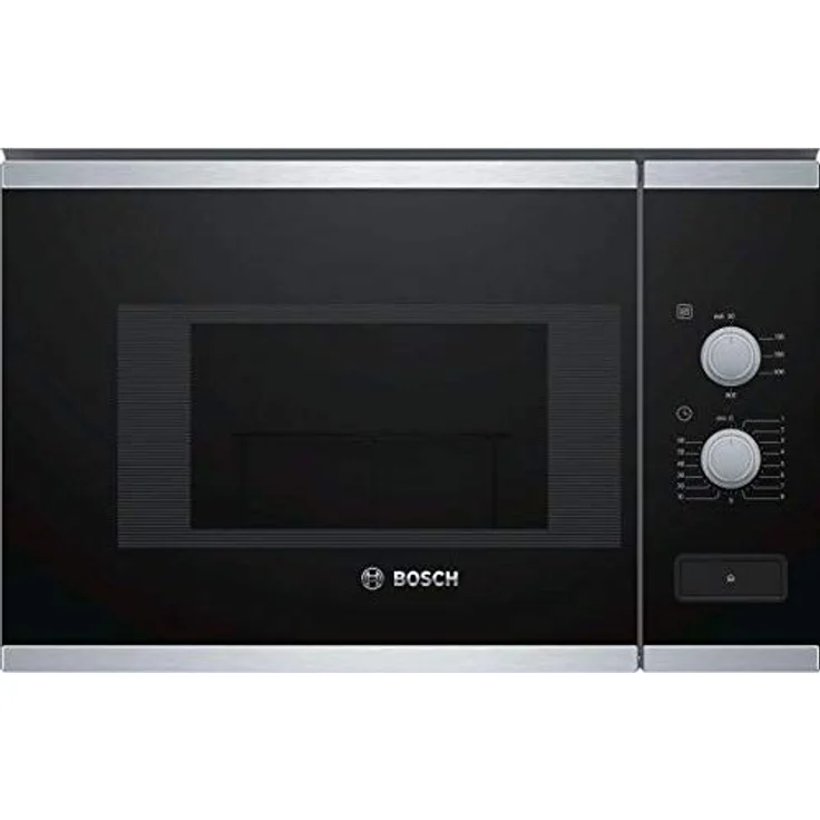 Bosch BFL520MS0 Einbau-Mikrowelle, Kombigerät, 20 Liter Garraum, 800 Watt, Schwarz, Edelstahl – Bild 1