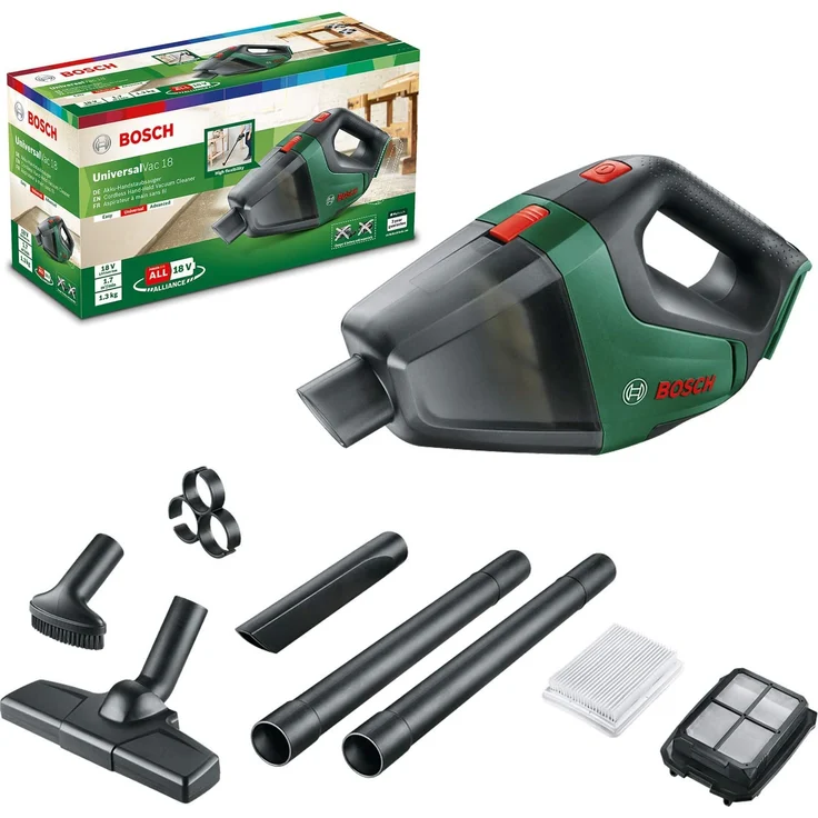 Bosch UniversalVac 18 Kleinstaubsauger Solo, ohne Akku und Ladegerät, Bosch Power for ALL System – Bild 2