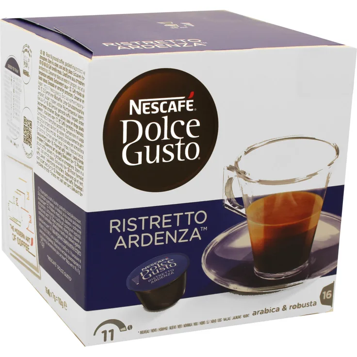 Nescafé Dolce Gusto Espresso Ristretto Ardenza, Kräftig, Kaffee, Kaffeekapsel, 16 Kapseln / Portionen